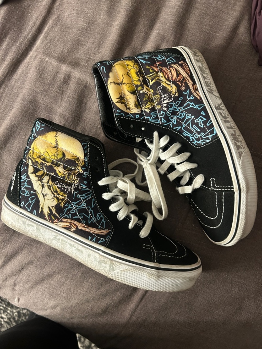Metallica Vans Black High-Top Sneakers
